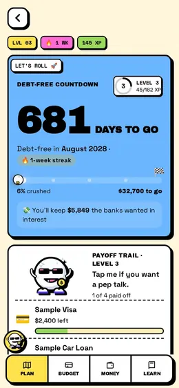 Moneycapade on a phone