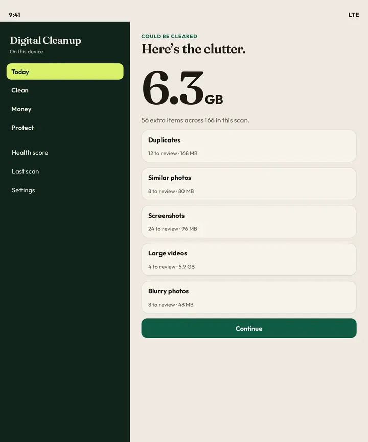 Shedwell on a foldable Android phone